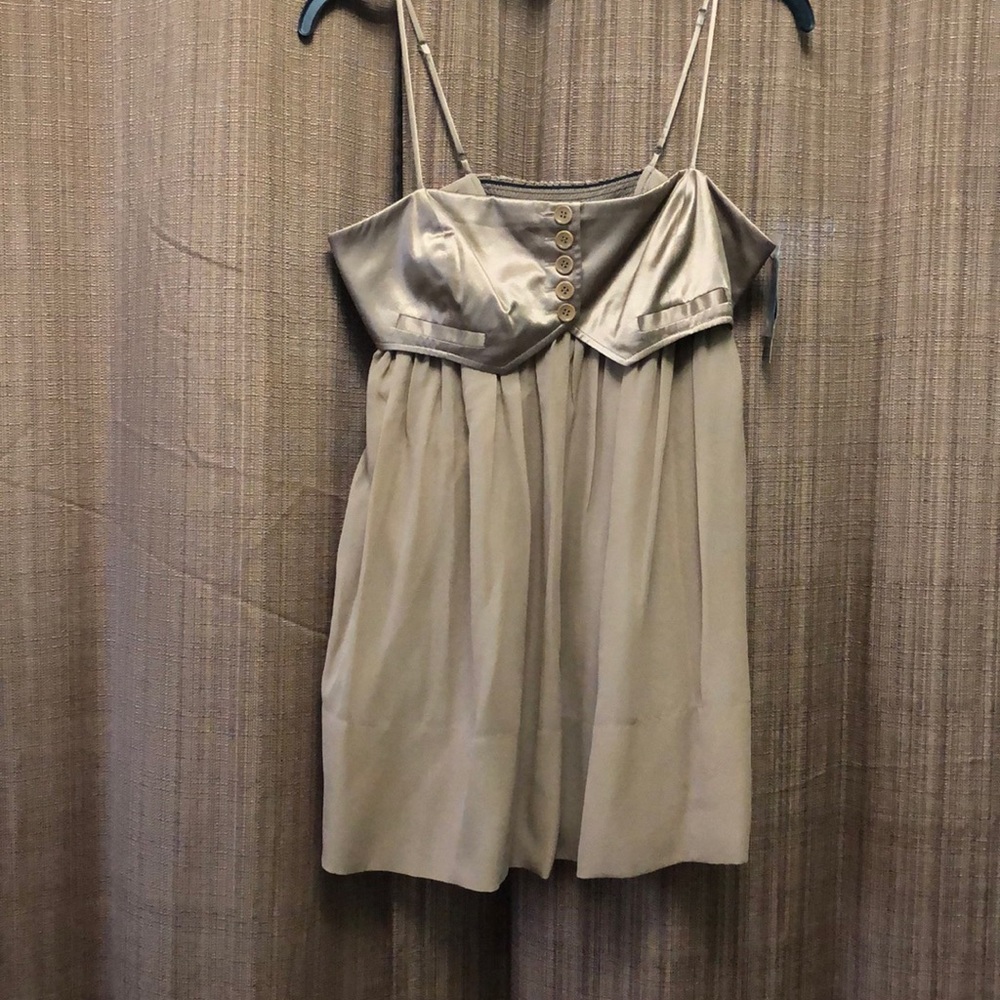 BCBG Tank Top W/ Front But Silk